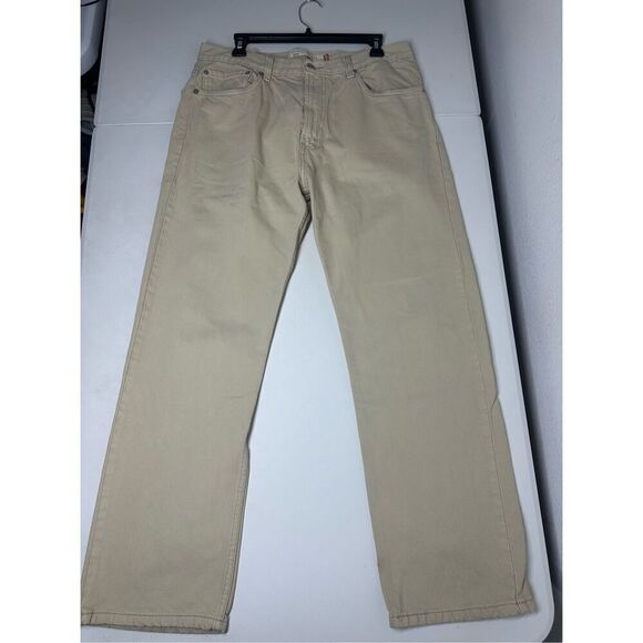 Levi’s 505 Regular Fit Men’s Tan Jeans Size 36W/ 28L - Picture 6 of 15